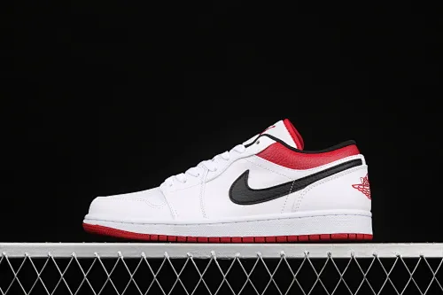 All categories Air Jordan Jordan series basketball shoes Air Jordan 1 Low G version pure original Air Jordan 1 Low AJ1 Joe 1 white black red cultural and leisure sports sneakers 553558-118